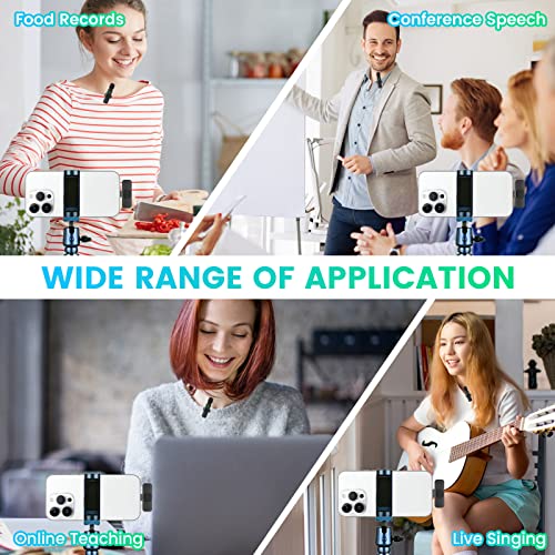 Ejcc Wireless Microphone For Iphone Ipad, Mini Microphone With Clearer Audio, Plug-Play Wireless Microphones, Wireless Lavalier Microphone, Microphone For Video Recording, Tiktok, Interview,Youtube #TOP4