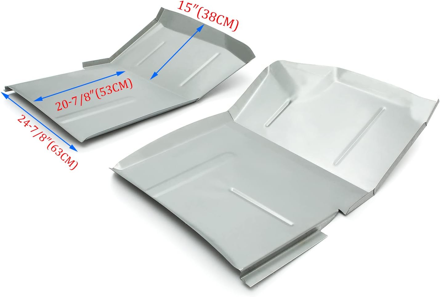 ECOTRIC Floor Pan Set Compatible with 1973-1987 Chevy GMC Suburban Blazer Jimmy Truck Chevrolet C10 C20 K10 K20 Front Extended Floor Pan Left Right