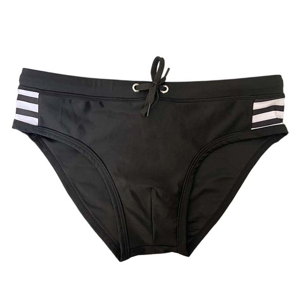 Badeslip Herren, Badehose Herren Kurz Eng Badeslip Sommer Badehose Kurz Slip mit Tunnelzug YK93 Größe M-2XL