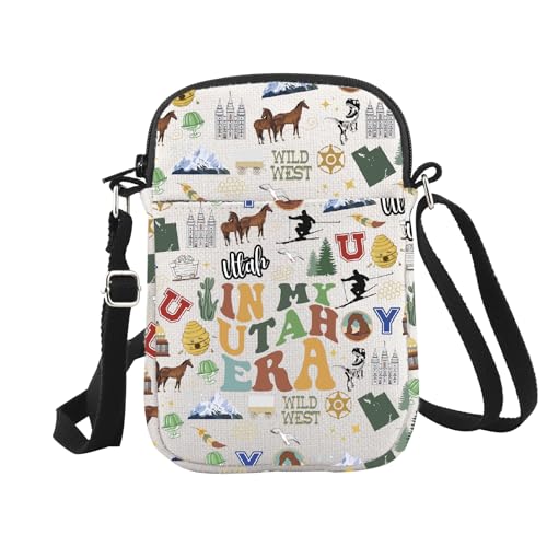 WCGXKO Utah Gift Utah Souvenirs In My Utah Era Crossbody