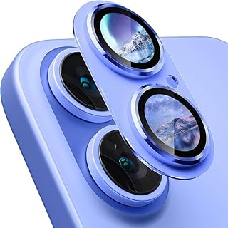 واقي شاشة من المعز لعدسة كاميرا آيفون 16 و آيفون 16 بلس مصنوع من الزجاج المقوى مقاوم للخدش عالي الوضوح