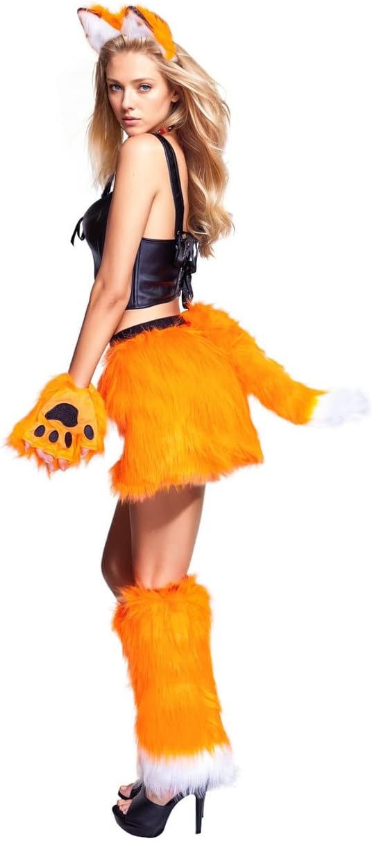 3 WISHES Sexy Halloween Costume for Women - Sexy Furry Fox - Adult Female