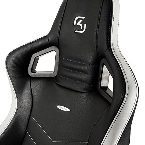 Noblechairs Epic Sk Gaming Reclining Gaming Chair And Reclining Office Chair, Pu Faux Leather, Black/Blue/White #TOP4