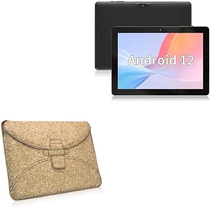 BoxWave Case Compatible with SGIN Android 12 Tablet E10P (10 in) - Quorky Pouch, Durable, Lightweight Cork Envelope Sleeve Cover