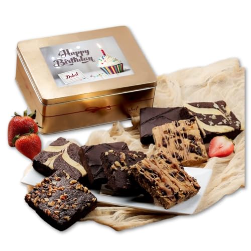 Birthday Gift Basket for Women - 18 Individually Wrapped Brownies