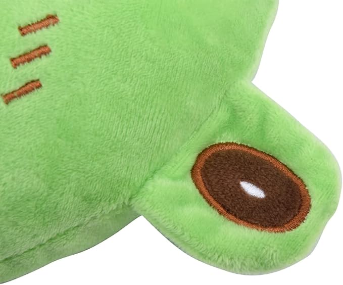 Almohada de viaje infantil suave forma de rana miniatura 4
