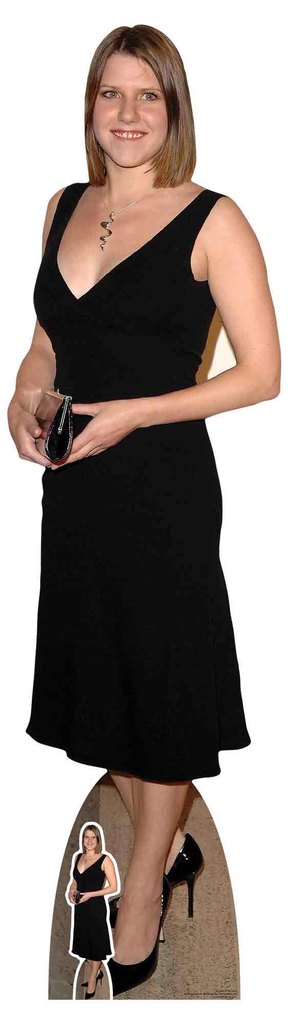 STAR CUTOUTS Ltd SC1450 Jo Swinson Liberal Democratics Party Leader Politican Perfect for Politics Fans and Events with Free Mini Standee Height 167cm