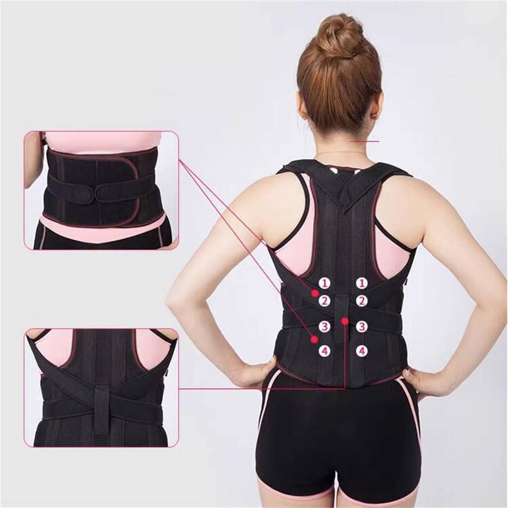 JSEIAJB Correct the spinal artifact adult hunchback orthotics male straight back female orthobelt(X-Large)