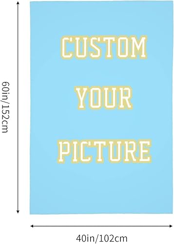 Miniatura 2 de Nuieinu Tapiz personalizado con imágenes de subida de imágenes para decoración de pared para dormitorio, cumpleaños, día de la madre, día del padre,