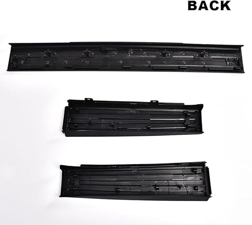 Miniatura 100 de CHEDA Tapa protectora para moldura de portón trasero, compatible con Ford F150 2009-2014, alerón de moldeo trasero de camión de plástico ABS negro