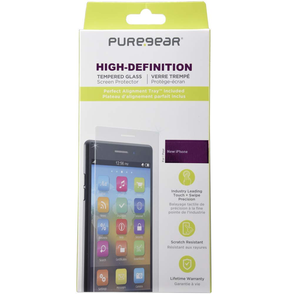 PureGear HD Ultra Clear Tempered Glass Screen Protector for iPhone XR