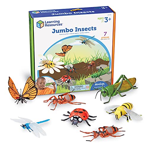 Learning Resources Jumbo Insects - Animal Toys for Kids, Toddler Preschool Science, Fine Motor Skills, Gifts for Boys and Girls, Ages 3+ by Learning Resources - Used condition - US$23.56