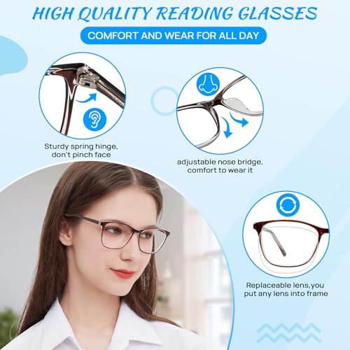 Image of OCCI CHIARI Blue Light Glasses for Women Non Prescription Glasses Fashion Eyewear Full Rim Optical Frame
