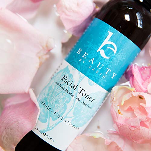 Witch Hazel Face Toner - With Organic Rose Water, Facial Toner For Women With Hydrating Aloe Vera, Rosewater Toner For Face, Skin Toner Ph Balancing Skin Care Products, Beauty Products For Women #TOP7