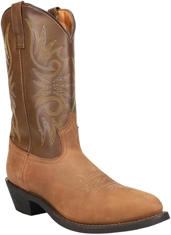 Laredo Mens Paris Round Toe Casual Boots Mid Calf - Brown - Image 2