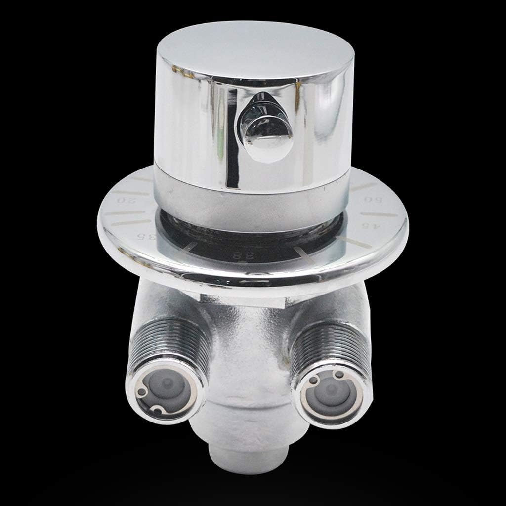 Brass G 1/2" Thermostat Mixer Valve for Bathroom Shower Faucet Replacement Thermostatic Cartridage