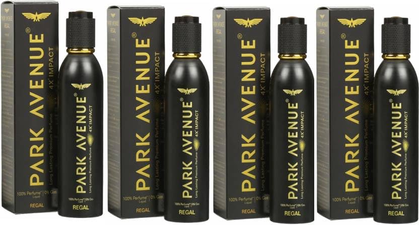 PARK AVENUE 4 X Regal deo Deodorant Spray - For Men (120 ml, Pack of 4)