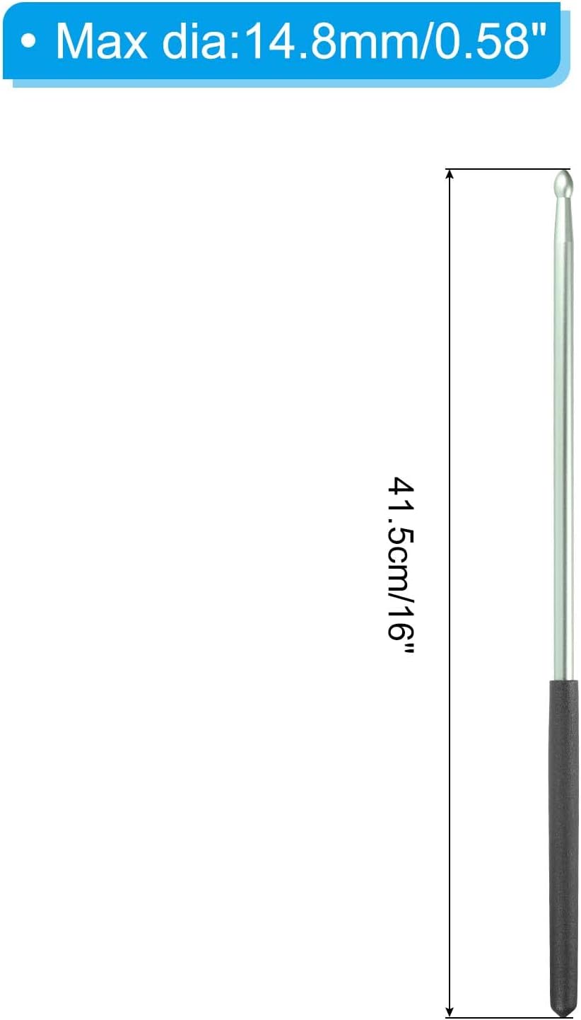 PATIKIL Metal Drumstick 5A Aluminium Alloy Drum Stick Anti Slip for Jazz Drum Electronic Drums Musical Instrument Percussion Green 1 Pair