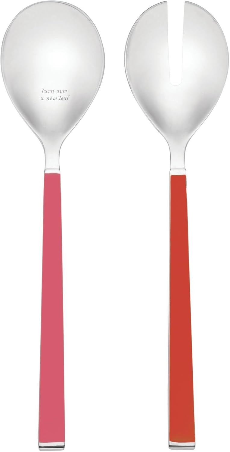 kate spade new york Juno Drive Salad Set - Pink/Flame - 2 ct