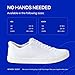 Kizik Irvine Comfortable Breathable Stretch Slip On Sneakers- Easy Slip-Ons | Casual Shoes for Men, Women and Elderly | Stylish, Convenient and Orthopedic Shoes for Everyday- White M6.5/W8