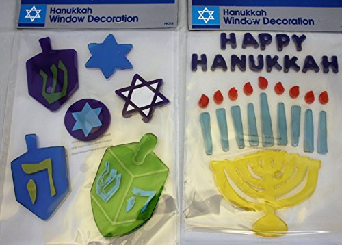 (2) Window Gel Art, Hannukah, Holiday Season Collection