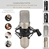 GEEKRIA for Creators Microphone Shock Mount, Mic Anti-Vibration Suspension Adapter Clamp Compatible with Audio Technica AT2020, AT2035, AT2050, MXL V67G, Rode NT1 Mic Holder Clip (Black) #2