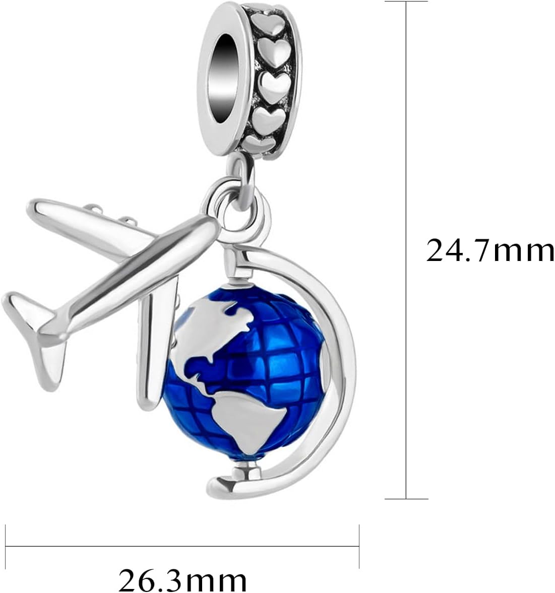 Airplane Charm for Pandora Bracelets and Necklace Pendant Dangle Travel Charms for Women Birthday Jewelry Gifts - Image 2