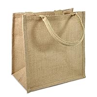 Algopix Similar Product 17 - Pack of 12 JuteBurlap Tote Bags Soft