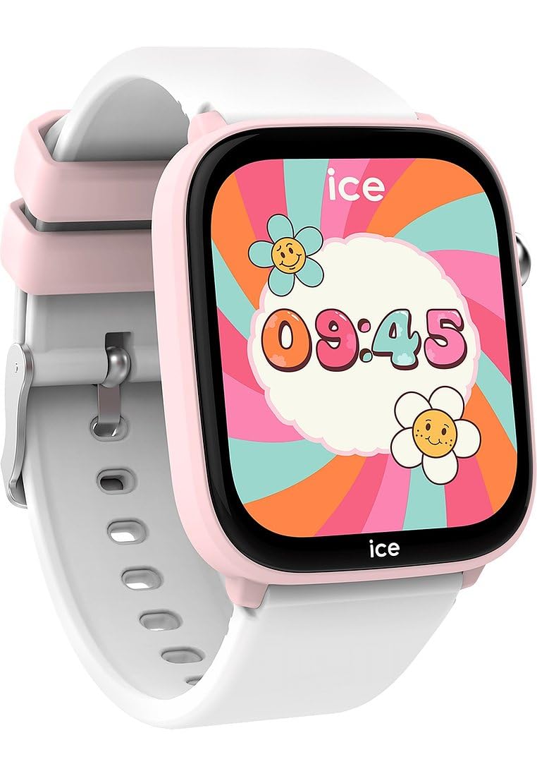 Ice-Watch - ICE smart junior 3.0 Find My Pink White - Reloj conectado geolocalizable rosa para Niña con Correa de silicona - 024549 (1.75 pulgadas)