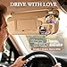 CoBak 2 Pack Acrylic Car Photo Holder, Magnetic Personalized Car Visor Clip, Car Accessories & Car Decor, Romantic Valentine's Day Gift for Family & Couples' Personal Photos