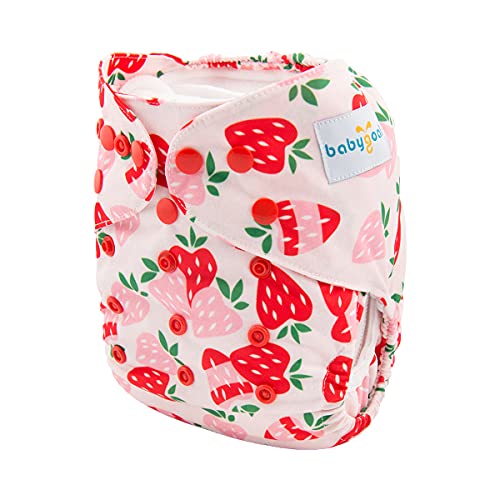 image for Babygoal Cloth Diaper Cover for Girls,Baby Adjustable Reusable Covers 