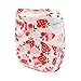 Babygoal Cloth Diaper Cover for Girls,Baby Adjustable Reusable Covers for Fitted Diapers and Prefolds, 6pcs Baby Clothes Covers+One Wet Bag 6DCF01