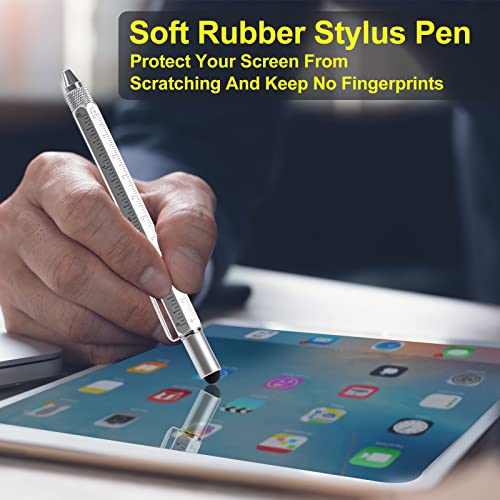 9 In 1 Multitool Pen Set, Gadgets For Men Gifts For Dad, Tools For Men Birthday Unique Gifts For Men, Him, Husband, Father, Grandpa, Silver #TOP1