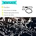 WayJun Oil Filter Housing Seal Kit Compatible with Mercedes Benz W203 W208 W209 W210 W211 W220