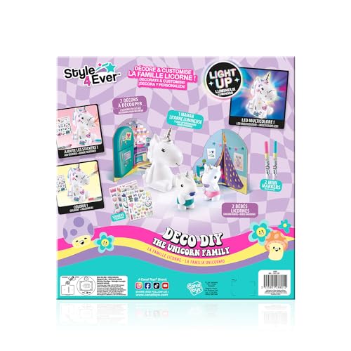 Mini Déco DIY La Famille Licorne avec licorne lumineuse - vue 8