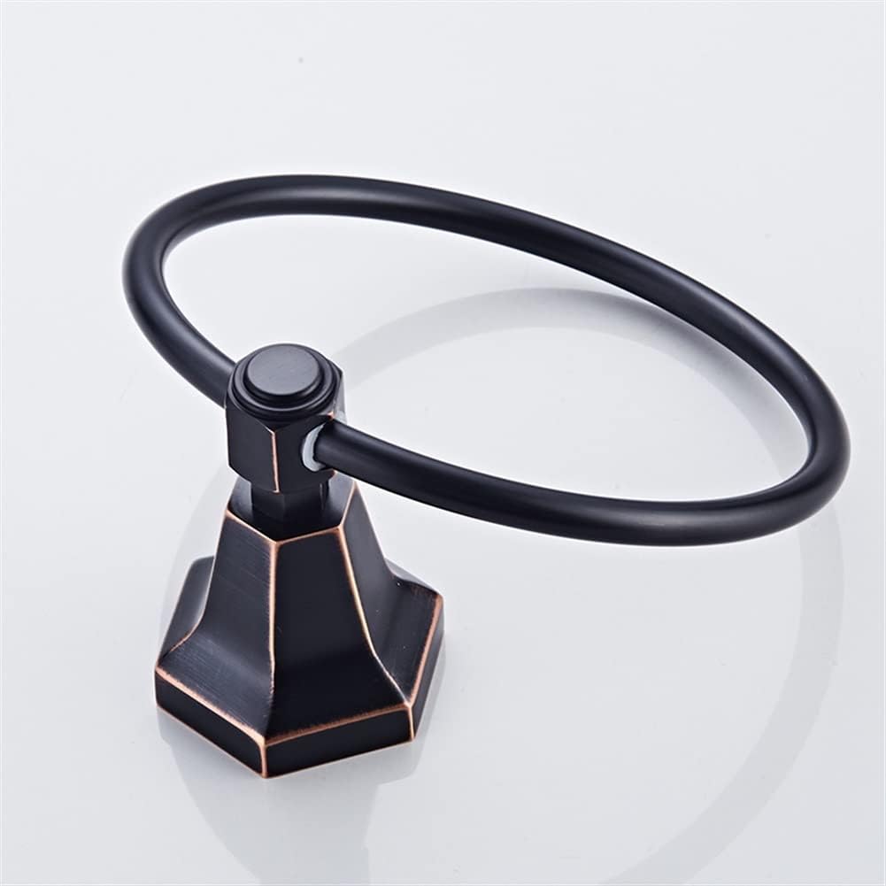 LSLYTQ Towel Rings, Solid Brass Gold Wall Mounted Towel Holder Hangers, Towel Rack, Bathroom Accessories, Home Decoration Towel Bar