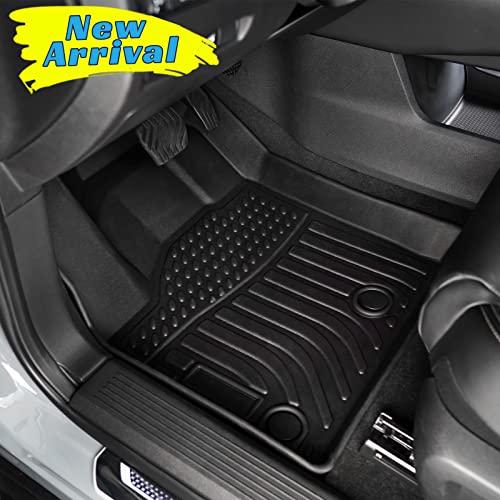 Custom Fit Floor Mats For Nissan Rogue 2021 2022 2023, All-Weather Guard Waterproof Front & Rear Floor Liners Cargo Trunk For Car Accessories (Not For Rogue Select And Sport Models) (Dark Black) #TOP1