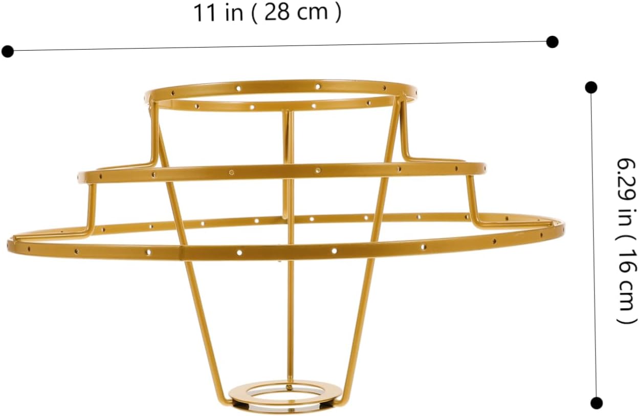 LIFKOME DIY Lamp Shade Frame Metal Ring Support for Custom Pendant Light Design Compatible with Lamp Types for Home Decor and Unique Craft Projects