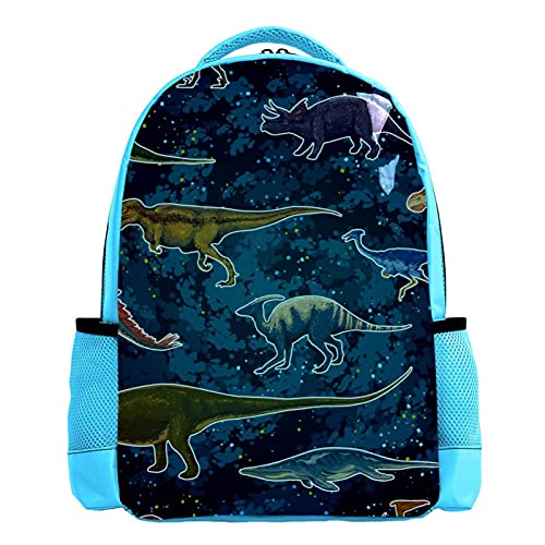 Sac à dos dinosaure punk grand compartiment pour adolescent et garçon