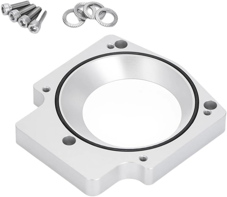102mm Throttle Body To 75mm Intake Manifold Spacer Adapter Plate Aluminum Compatible With LS1 LS2 LS3 LS6 LS7 LSX GM GNE Lll Engine