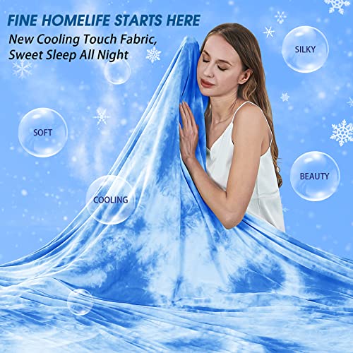 Inhand Cooling Blanket Queen Size, Summer Blankets For Hot Sleepers & Night Sweat, Thin Blanket Cold Cool Lightweight Cooling Blanket For Couch Bed, Light Blanket For All Season Use #TOP1