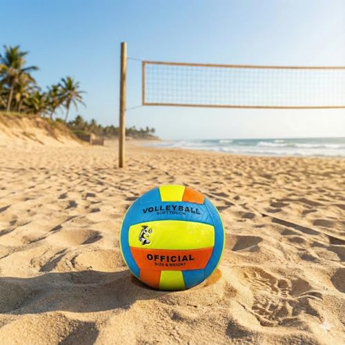 Hsport Softtouch Voleybol Topu Resmi Boyut ve Ağırlık Premium Dikişli İç ve Dış Mekan Kullanımı Çift