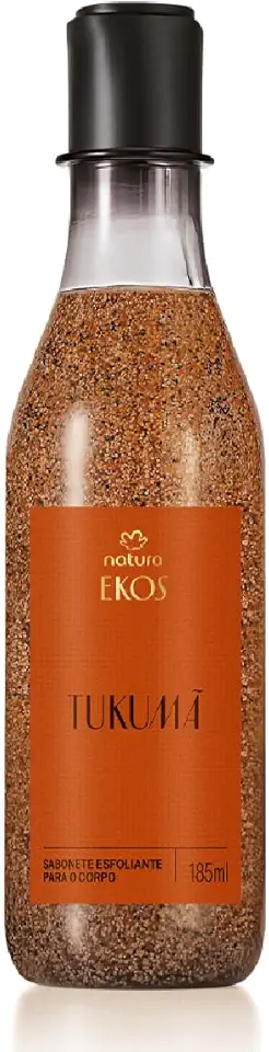 Natura Sabonete Esfoliante Corporal Tukumã 185ml - Remoção de células mortas da pele e melhora textura
