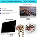 GeckoCare - MMMPF220W1B - Frameless Blackout Privacy Filter for 22 Widescreen Monitor