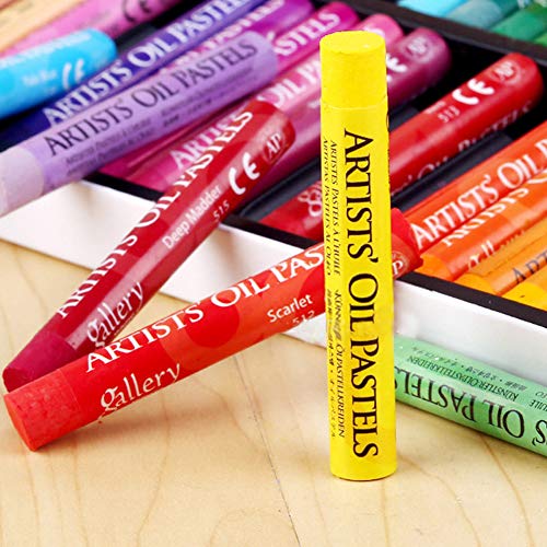 Artists Soft Oil Pastels 50 Colors Non Toxic Oil Pastels Creative Assorted Color Expressionist Oil Pastel Cardboard Box Set Art Supplies Professional Oil Painting Drawing Sticks For Kid Artist Student #TOP5