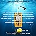 RICANK Kayak Portable Fish Depth Finder Handheld Fish Finder Contour Readout Fishfinder Ice Shore Boat Fishing Fish Detector Device with Sensor Transducer and LCD Display Gear Yellow