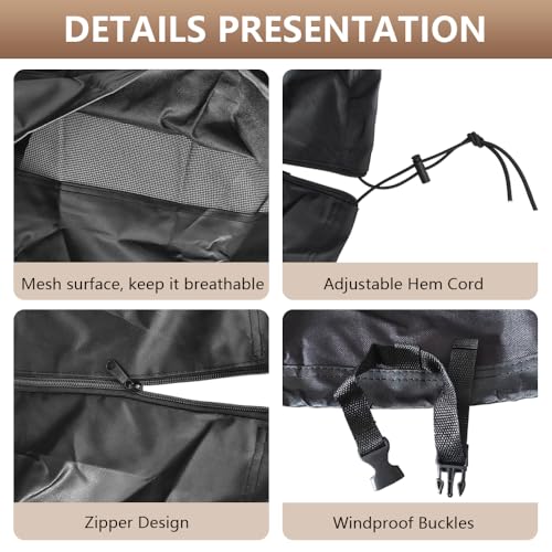 Housse de gril à granulés防锈 protection intégrale RT-700 RT-1250 bâche - 4
