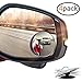 Mr.Zz Blind Spot Mirrors, 2 Inch Round HD Frameless Glass, Adjustable Stick-On Design,Convex Rear View Mirror or Passenger Side Mirrors for All Cars, 4 Pack