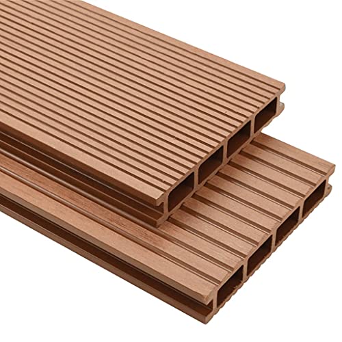 Preisvergleich Produktbild vidaXL WPC Terrassendielen 35m² 25mm 4m Komplettbausatz Komplettset Holz Diele