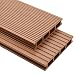 Produktbild vidaXL WPC Terrassendielen 35m² 25mm 4m Komplettbausatz Komplettset Holz Diele